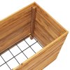 vidaXL Vyvýšený záhon 100x40x55 cm recyklované teakové dřevo a ocel