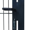 vidaXL Plotová branka ocel 106 x 248 cm antracitová