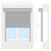 vidaXL Předokenní roleta hliníková 140 x 150 cm bílá
