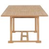 vidaXL Rozkládací zahradní stůl (180–280) x 100 x 75 cm masivní teak