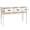 vidaXL Konzolový stolek bílý 114x40x75 cm masivní borové dřevo