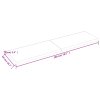 vidaXL Stolní deska tmavě hnědá 200x50x(2-6)cm ošetřený masivní dub