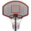 vidaXL Basketbalový koš černý 237-307 cm polyethylen