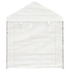 vidaXL Altán se střechou bílý 13,38 x 2,28 x 2,69 m polyethylen