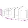 vidaXL Altán se střechou bílý 13,38 x 2,28 x 2,69 m polyethylen