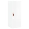 vidaXL Skříň highboard bílá s vysokým leskem 34,5x34x180 cm kompozit