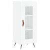 vidaXL Skříň highboard bílá s vysokým leskem 34,5x34x180 cm kompozit