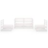 vidaXL 4dílná zahradní sedací souprava bílá masivní borovice