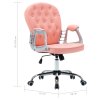 vidaXL Otočná kancelářská židle růžová umělá kůže
