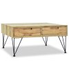 vidaXL Konferenční stolek, masivní teak, 80x80x40 cm