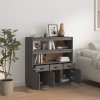 vidaXL Skříň highboard šedá 100x40x108,5 cm masivní borové dřevo