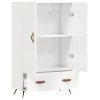 vidaXL Skříň highboard lesklá bílá 69,5 x 31 x 115 cm kompozitní dřevo