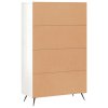 vidaXL Skříň highboard lesklá bílá 69,5 x 31 x 115 cm kompozitní dřevo