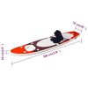 vidaXL Nafukovací SUP paddleboard a příslušenství červený 300x76x10cm