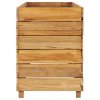 vidaXL Vyvýšený záhon 150x40x55 cm recyklované teakové dřevo a ocel