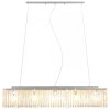 vidaXL Stropní lampa s křišťálovými korálky stříbrná 104 cm E14