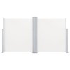vidaXL Oboustranná zatahovací boční markýza 170 x 600 cm krémová