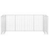 vidaXL Gabionová zástěna pro popelnice pozinkovaná ocel 320x100x120 cm