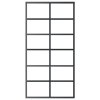vidaXL Posuvné dveře ESG sklo a hliník 102 x 205 cm černé