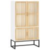 vidaXL Highboard bílý 70 x 35 x 125 cm kompozitní dřevo