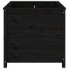 vidaXL Zahradní truhlík černý 82,5 x 82,5 x 78 cm masivní borové dřevo