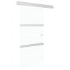 vidaXL Posuvné dveře s měkkými zarážkami ESG sklo a hliník 90 x 205 cm