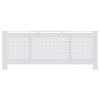 vidaXL Kryt na radiátor MDF bílý 205 cm