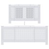 vidaXL Kryt na radiátor MDF bílý 205 cm