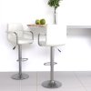 vidaXL Barové stoličky 2 ks bílé umělá kůže