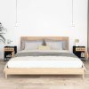 vidaXL Noční stolky 2 ks černé 40x30x55,5 cm kompozitní dřevo a železo
