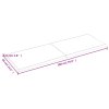 vidaXL Koupelnová deska hnědá 180x60x(2-4) cm ošetřený masivní dřevo
