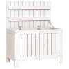 vidaXL Zahradní úložný box bílý 76 x 42,5 x 54 cm masivní borové dřevo