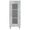 vidaXL Skříň highboard betonově šedá 34,5x34x180 cm kompozitní dřevo