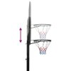 vidaXL Basketbalový koš černý 258–363 cm polyethylen