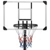 vidaXL Basketbalový koš s průhlednou deskou 235–301 cm polykarbonát