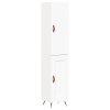 vidaXL Skříň highboard bílá 34,5 x 34 x 180 cm kompozitní dřevo