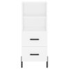 vidaXL Skříň highboard bílá 34,5 x 34 x 180 cm kompozitní dřevo