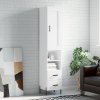 vidaXL Skříň highboard bílá 34,5 x 34 x 180 cm kompozitní dřevo