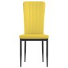 vidaXL Jídelní židle 4 ks hořčicově žluté samet