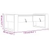 vidaXL Konferenční stolek 110 x 60 x 40 cm masivní teakové dřevo
