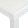 vidaXL Zahradní stůl bílý 150x90x72 cm plast ratanový vzhled