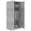 vidaXL Šatní skříň betonově šedá 80 x 52 x 180 cm kompozitní dřevo