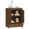 vidaXL Skříň highboard medově hnědá 83x41,5x100 cm masivní borovice