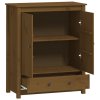 vidaXL Skříň highboard medově hnědá 83x41,5x100 cm masivní borovice