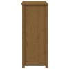 vidaXL Skříň highboard medově hnědá 83x41,5x100 cm masivní borovice