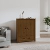 vidaXL Skříň highboard medově hnědá 83x41,5x100 cm masivní borovice