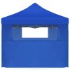 vidaXL Skládací nůžkový party stan s 5 bočními stěnami 3 x 9 m modrý