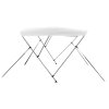 vidaXL Bimini stříška se 3 oblouky bílá 183 x 160 x 137 cm