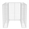 vidaXL Gabionová zástěna pro 1 popelnici ocelová 110 x 100 x 120 cm