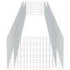 vidaXL Gabionový vyvýšený záhon pozinkovaná ocel 540 x 90 x 50 cm